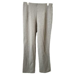 L.L. Bean high rise pleated straight leg gray leggings Size SP